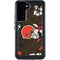NFL Cleveland Browns Tropical Print Galaxy S24 Plus Waterproof Case